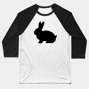 Rabbit Silhouette Baseball T-Shirt